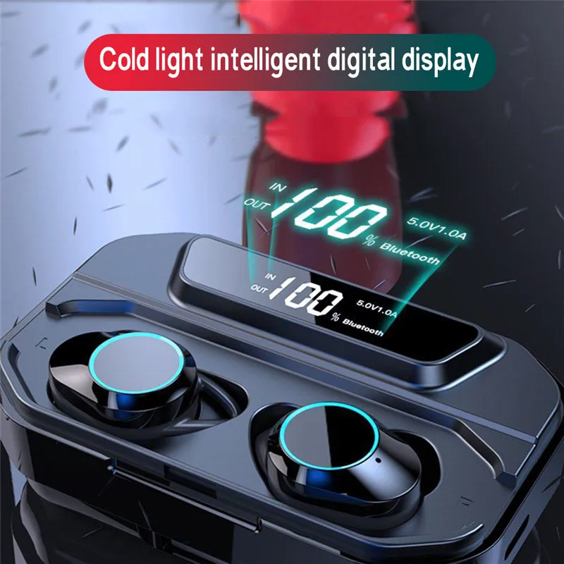 G02 TWS Wireless Earphones Bluetooth 5.0 6D Stereo Earphone IPX7 Waterproof Earphone 3300mAh LED Display Smart Mobile Power
G02 TWS Wireless Earphones Bluetooth 5.0 6D Stereo Earphone IPX7 Waterproof Earphone 3300mAh LED Display Smart Mobile Power