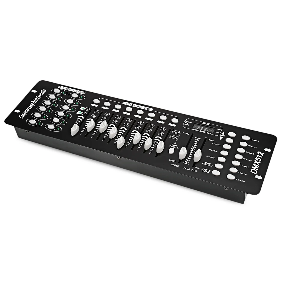 192 Channels DMX512 Controller Console For Stage Light DJ Disco Equipment RGB Controler With 23 Banks Of 8 Programmable Scenes
192 Channels DMX512 Controller Console For Stage Light DJ Disco Equipment RGB Controler With 23 Banks Of 8 Programmable Scenes