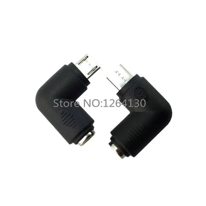 10 шт./DC 5 5x2 1 мм разъем к Micro USB B 5P правый угол Мужской адаптер питания Разъем для