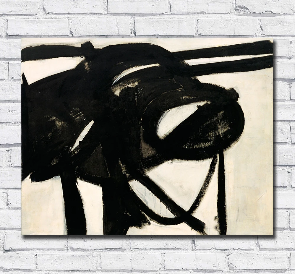 Large Size hand painted Oil Painting Franz Kline Buttress 1956 Wall Art Canvas Pictures for Living Room and Bedroom No Frames
Large Size hand painted Oil Painting Franz Kline Buttress 1956 Wall Art Canvas Pictures for Living Room and Bedroom No Frames