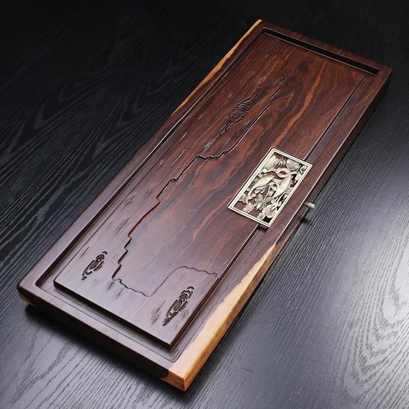 Factory Wholesale High Grade Ebony Tea Tray Chinese Kung Fu Tea Table Carving Cha pan Home/Office Tea Table Decoration Gift
Factory Wholesale High Grade Ebony Tea Tray Chinese Kung Fu Tea Table Carving Cha pan Home/Office Tea Table Decoration Gift