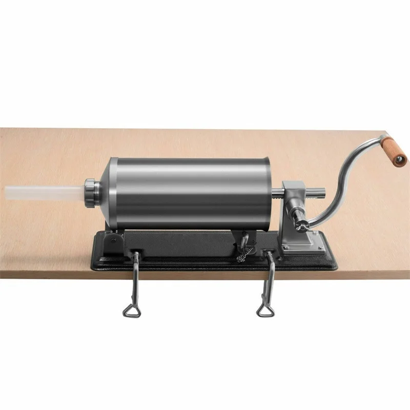 Weaponry - 4.8L Stainless Steel Sausage Stuffer Maker Meat Filler Machine kitchen Tools