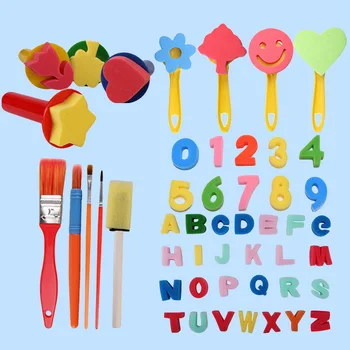 49pcs Kids Soft Foam Painting Sponge Brushes Flower Pattern Seal Painting Brushes Paintbrush DIY Painting Drawing Tool Toy
49pcs Kids Soft Foam Painting Sponge Brushes Flower Pattern Seal Painting Brushes Paintbrush DIY Painting Drawing Tool Toy