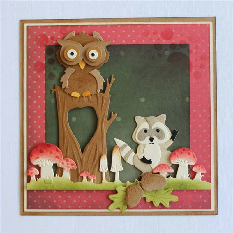 GJCrafts Metal Cutting Dies new 2019 New Animal Racoons Dies Scrapbooking Owl Squirrel Tree Die Cuts Card Making Craft Dies
GJCrafts Metal Cutting Dies new 2019 New Animal Racoons Dies Scrapbooking Owl Squirrel Tree Die Cuts Card Making Craft Dies