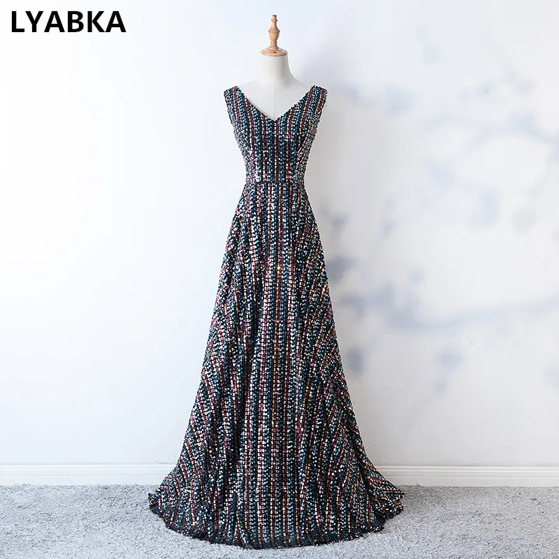 Vestido De Festa Evening Dress 2019 Sequined Reflective Dress Evening Dresses Long Dress Robe De Soiree A-line Formal Prom
Vestido De Festa Evening Dress 2019 Sequined Reflective Dress Evening Dresses Long Dress Robe De Soiree A-line Formal Prom