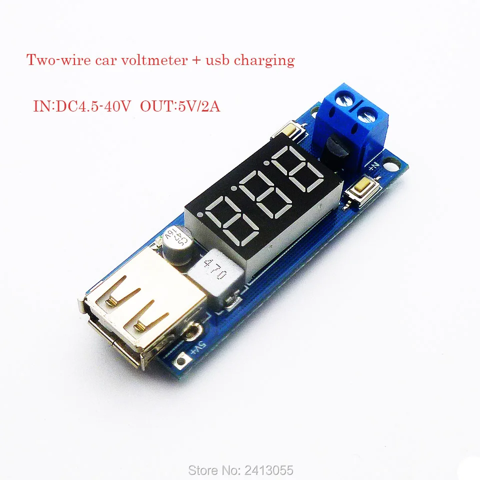 Automatic Protection! DC 4.5-40V To 5V 2A USB Charger LED Step-down Buck Converter Voltmeter Module Low Power
Automatic Protection! DC 4.5-40V To 5V 2A USB Charger LED Step-down Buck Converter Voltmeter Module Low Power