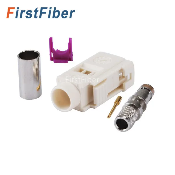 FirstFiber Fakra B White/9001 Radio Crimp Female Jack with Phantom RF Coaxial Connector for Cable RG58 LMR195
FirstFiber Fakra B White/9001 Radio Crimp Female Jack with Phantom RF Coaxial Connector for Cable RG58 LMR195