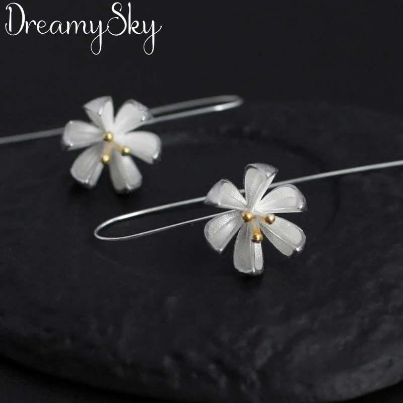 DreamySky Real 925 Sterling Silver Long Lotus Flower Drop Earrings For Women Party Jewelry Gift Pendientes joyas de plata 925
DreamySky Real 925 Sterling Silver Long Lotus Flower Drop Earrings For Women Party Jewelry Gift Pendientes joyas de plata 925
