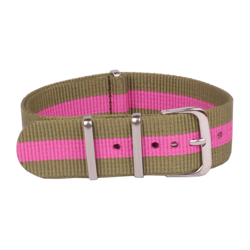 Fashion 20 mm Watchbands Men Women Green Rose Nato Fiber Woven Nylon Watch Straps Wristwatch Band Buckle 20mm watches belt
Fashion 20 mm Watchbands Men Women Green Rose Nato Fiber Woven Nylon Watch Straps Wristwatch Band Buckle 20mm watches belt
