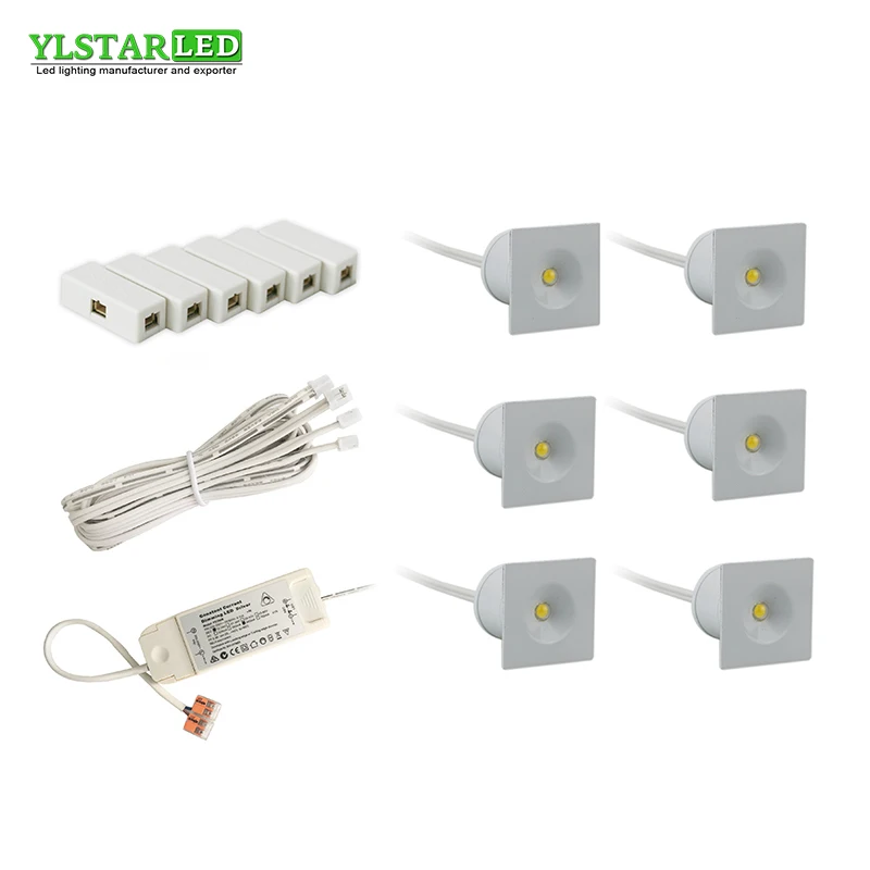 YLSTAR Бесплатная доставка AC85-265V утопленный 6x3W мини светодиодный прожектор