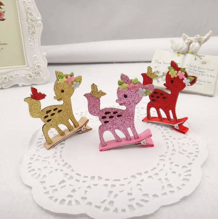 1 PCS Lovely Christmas Deer Hairpins Children Headwear Baby Hair Clips Headdress BB clips Girls Hair Accessories
1 PCS Lovely Christmas Deer Hairpins Children Headwear Baby Hair Clips Headdress BB clips Girls Hair Accessories