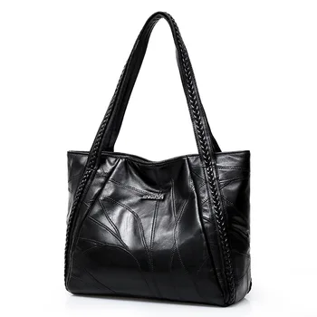 Women Tote Bag Genuine Sheepskin Patchwork Casual Hand Bags Big Capacity Woman Shoulder Bag Large Ladies Shopping Bags 2019
Women Tote Bag Genuine Sheepskin Patchwork Casual Hand Bags Big Capacity Woman Shoulder Bag Large Ladies Shopping Bags 2019