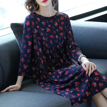 Spring Autumn Womens 3/4 Sleeve Loose Printed Floral Pattern Pleated Dress , 2017 Vintage Casual Female Woman Xxl Flower Dresses
Spring Autumn Womens 3/4 Sleeve Loose Printed Floral Pattern Pleated Dress , 2017 Vintage Casual Female Woman Xxl Flower Dresses