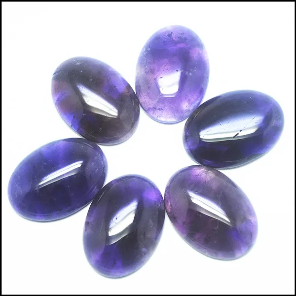 10pcs Natural Amethysts Stone Cabochons Oval shape Size 10x14mm 12x16mm 13x18mm 15x20mm 18x25mm charms jewelry designs fittings
10pcs Natural Amethysts Stone Cabochons Oval shape Size 10x14mm 12x16mm 13x18mm 15x20mm 18x25mm charms jewelry designs fittings