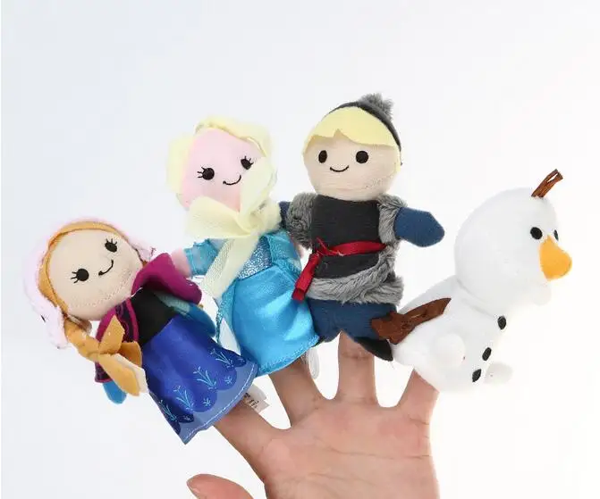 2019 Hot Sell High Quality Plush Doll Finger Puppets 4pcs/set Anna, Elsa, Kristoff, And Olaf Baby Toys Tell Story for Children
2019 Hot Sell High Quality Plush Doll Finger Puppets 4pcs/set Anna, Elsa, Kristoff, And Olaf Baby Toys Tell Story for Children