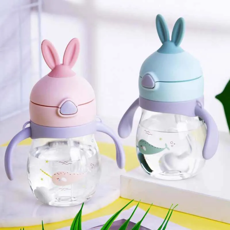 320ml Cute Rabbit Baby Feeding Cup with Straw Children Learn Feeding Drinking Bottle with Handle Kids Training Cup
320ml Cute Rabbit Baby Feeding Cup with Straw Children Learn Feeding Drinking Bottle with Handle Kids Training Cup