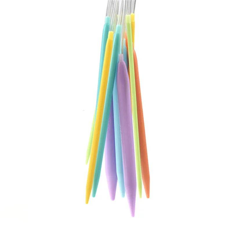 New 12 Sizes 80cm Knitting Needles 3.5mm-12mm Circular Knitting Needles For Women Yarn Weave Craft Tools (4)