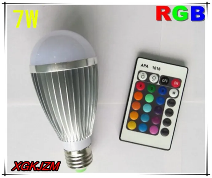 7W LED Bulb RGB Bulb Light RGB bulb colorful color + remote control Free shipping!
7W LED Bulb RGB Bulb Light RGB bulb colorful color + remote control Free shipping!