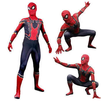 Movie Spider-Man Homecoming Costume Adult Spiderman Cosplay Costume Halloween Cool Superhero Zentai Suit
Movie Spider-Man Homecoming Costume Adult Spiderman Cosplay Costume Halloween Cool Superhero Zentai Suit