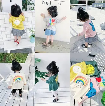 2018 new long-sleeved sunscreen girls spring and autumn cotton cardigan 1-6 cartoon cute air-conditioning suit jacket
2018 new long-sleeved sunscreen girls spring and autumn cotton cardigan 1-6 cartoon cute air-conditioning suit jacket