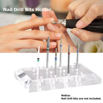 Nail Drill Bits Holder Transparent File Bit Exhibition Stand Nail Grinding Stone Head Display Base for Salon Home Nail Art
Nail Drill Bits Holder Transparent File Bit Exhibition Stand Nail Grinding Stone Head Display Base for Salon Home Nail Art