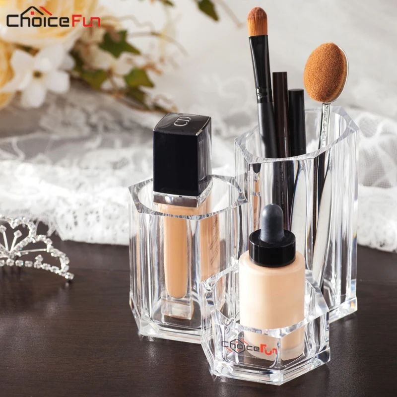 CHOICE FUN Clear Crystal Acrylic Lipstick Mascara Make Up Organiser Stand Plastic Makeup Brush Holder Organizer For Brush
CHOICE FUN Clear Crystal Acrylic Lipstick Mascara Make Up Organiser Stand Plastic Makeup Brush Holder Organizer For Brush