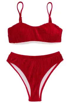2018 Swimsuit Women Velvet Push Up Vintage Low Waist Bikinis Set Micro Summer Beachwear Bandeau Bikini Women Bathing Suit
2018 Swimsuit Women Velvet Push Up Vintage Low Waist Bikinis Set Micro Summer Beachwear Bandeau Bikini Women Bathing Suit