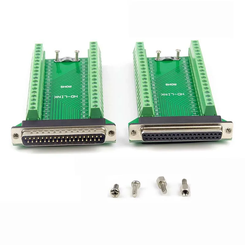 Connector DB37 D-SUB Female Jack 37 Pin Port Terminal Breakout 2 Row Solder-Free DB37 D-SUB DB-37 Adapter Terminal for DB Cable
Connector DB37 D-SUB Female Jack 37 Pin Port Terminal Breakout 2 Row Solder-Free DB37 D-SUB DB-37 Adapter Terminal for DB Cable