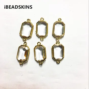 New arrival! 23x12mm 50pcs/lot gold color Copper Material with clear Glass rectangle-shape connection for Jewelry handmade DIY
New arrival! 23x12mm 50pcs/lot gold color Copper Material with clear Glass rectangle-shape connection for Jewelry handmade DIY