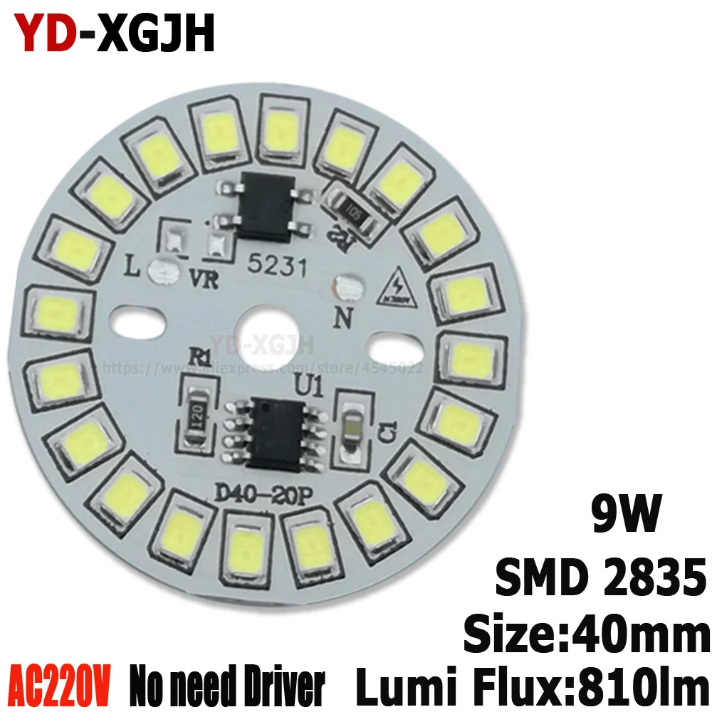20PCS AC 220V SMD 2835 dimmable led pcb plate 9W integrated ic driver lamp panel White Warm White for led bulb,led lamp
20PCS AC 220V SMD 2835 dimmable led pcb plate 9W integrated ic driver lamp panel White Warm White for led bulb,led lamp