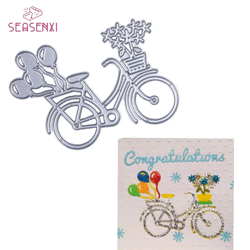 SEASENXI Bicycle Balloon Metal Cutting Dies Stencil Embossing Painting Decor DIY Scrapbooking Die Cuts Paper Card Photo Craft
SEASENXI Bicycle Balloon Metal Cutting Dies Stencil Embossing Painting Decor DIY Scrapbooking Die Cuts Paper Card Photo Craft