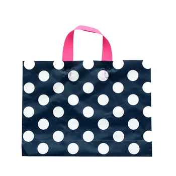 High Quality Plastic Handle Bag Shopping Mall Wedding Gift Favor Grocery Clothes Packaging Bags Deep Blue Dots Pink Bottom 50pcs
High Quality Plastic Handle Bag Shopping Mall Wedding Gift Favor Grocery Clothes Packaging Bags Deep Blue Dots Pink Bottom 50pcs