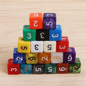 20 Pcs/lot 15mm Multicolor Acrylic Cube Dice Beads Six Sides Digital Dice Portable Table Games Toy Color Random delivery
20 Pcs/lot 15mm Multicolor Acrylic Cube Dice Beads Six Sides Digital Dice Portable Table Games Toy Color Random delivery