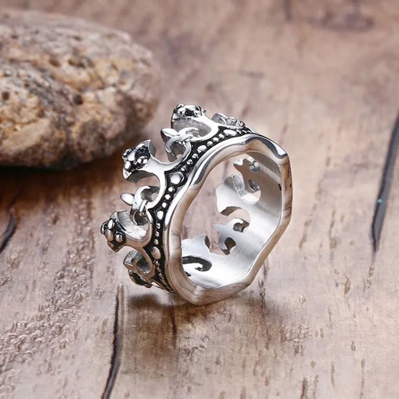 Men's Vintage Gothic Crown Rings Vintage Silver color Stainless Steel Metal USA Size
Men's Vintage Gothic Crown Rings Vintage Silver color Stainless Steel Metal USA Size