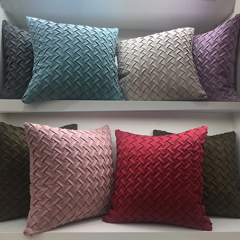 Solid color super soft High Grade Weaving Pillow Cover Home Decorate Pillow Case Office Sofa Cushion Cover
Solid color super soft High Grade Weaving Pillow Cover Home Decorate Pillow Case Office Sofa Cushion Cover