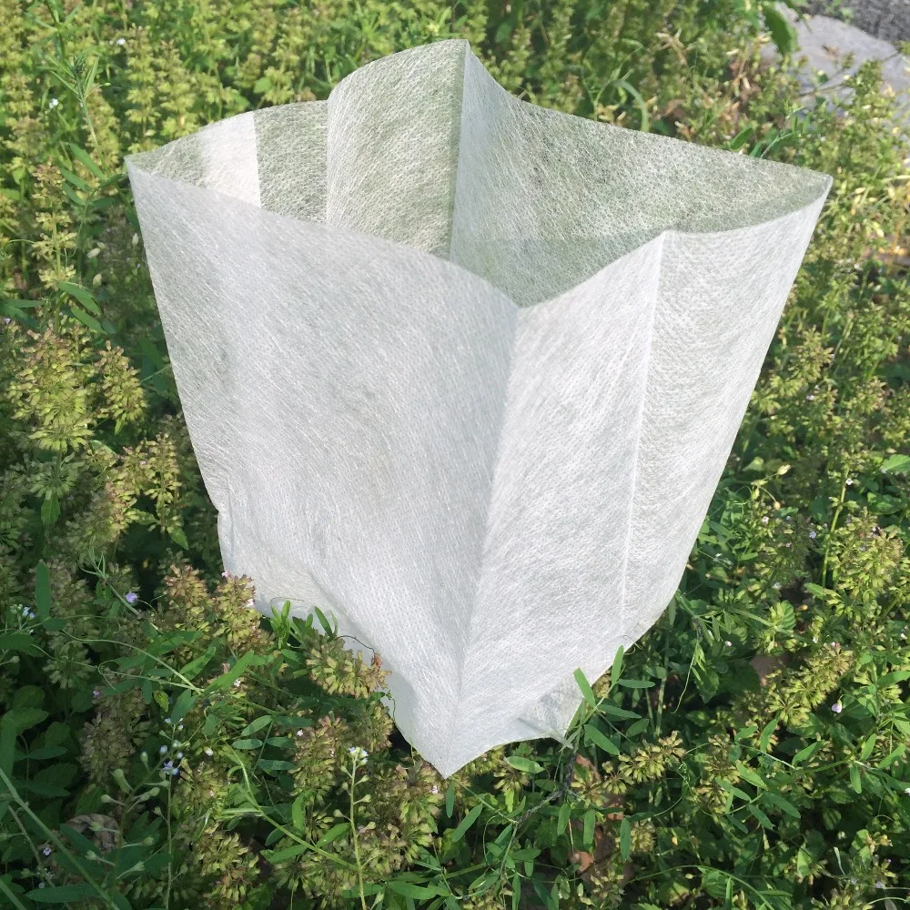 Фото 100 штук растительных волокон Детские горшки мешок для выращивания рассады