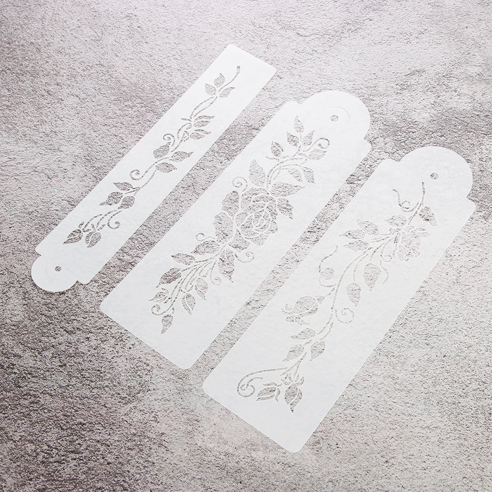 3PCS/SET Plastic Tree Vine Leaves Fondant Cake Stencil Mould Border Lace Decor Icing Sugarcraft Bakeware Kitchen Tool
3PCS/SET Plastic Tree Vine Leaves Fondant Cake Stencil Mould Border Lace Decor Icing Sugarcraft Bakeware Kitchen Tool