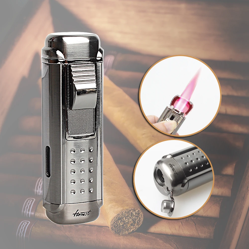 FIREDOG Smoke Fast Shipping W/ Cigar Punch Gadget Cigar Lighter Quadruple Windproof Cigarette Lighter LD-1
FIREDOG Smoke Fast Shipping W/ Cigar Punch Gadget Cigar Lighter Quadruple Windproof Cigarette Lighter LD-1