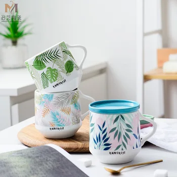 Green Fresh Botany Ceramics Cup Concise Nature Ceramics Cup Bring Cover Originality Marc Cup
Green Fresh Botany Ceramics Cup Concise Nature Ceramics Cup Bring Cover Originality Marc Cup