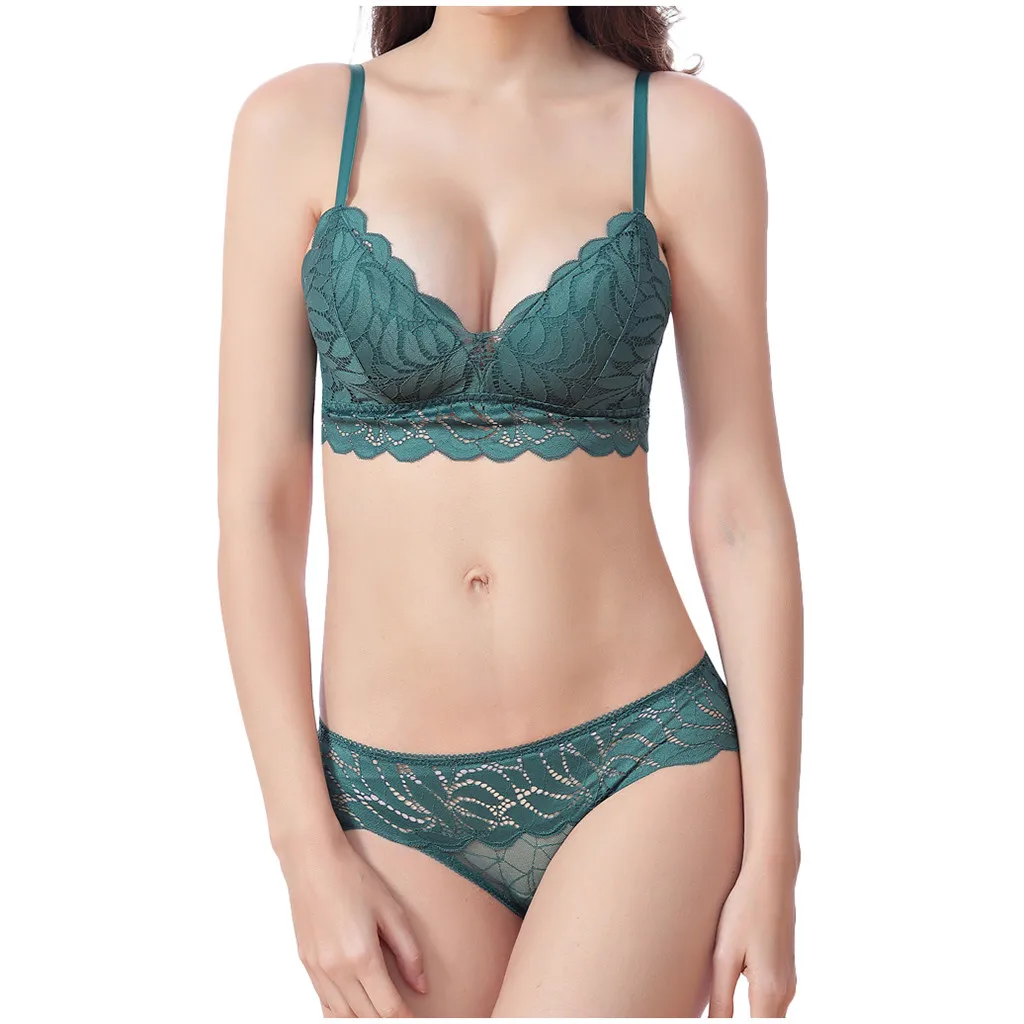 New Top Sexy Underwear Set Cotton Push-up Bra And Panty Sets 3/4 Cup Brand Green Lace Lingerie Set Women Deep V Brassiere s3
New Top Sexy Underwear Set Cotton Push-up Bra And Panty Sets 3/4 Cup Brand Green Lace Lingerie Set Women Deep V Brassiere s3