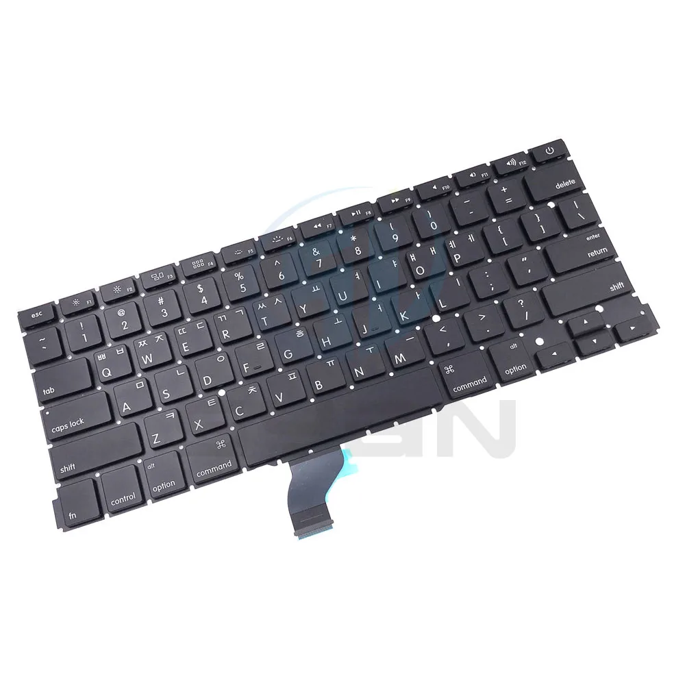 Korean A1502 keyboard with backlight for Macbook Pro Retina 13.3 inches laptop ME864 ME865 ME866 keyboards with backlit New