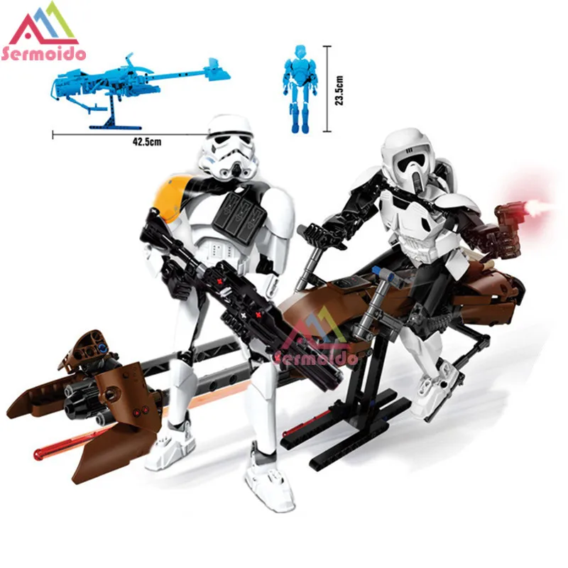 sermoido Star Wars Imperial Storm Scout Troopers Speeder Bike Building Block Compatible With 75532 Brick Toy
sermoido Star Wars Imperial Storm Scout Troopers Speeder Bike Building Block Compatible With 75532 Brick Toy