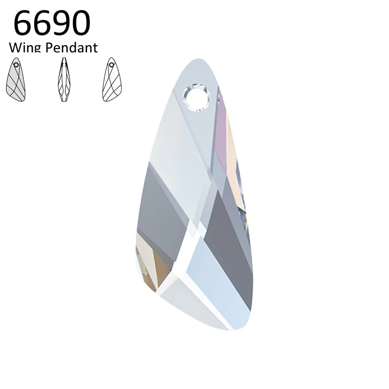 (1 piece) 100% Original crystal from Swarovski 6690 Wing pendant made in Austria loose beads rhinestone for DIY jewelry making
(1 piece) 100% Original crystal from Swarovski 6690 Wing pendant made in Austria loose beads rhinestone for DIY jewelry making