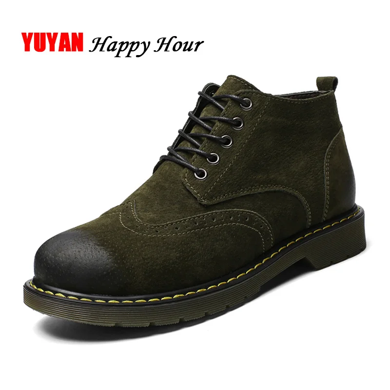2019 Autumn Early Winter Shoes Men Genuine Leather Casual Shoes High top Hard Outsole Fashion Brand Winter Ankle Botas A166
2019 Autumn Early Winter Shoes Men Genuine Leather Casual Shoes High top Hard Outsole Fashion Brand Winter Ankle Botas A166