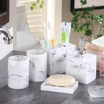 Diamond bathroom five-piece wash suit bathroom kits simple bathroom brushing cup mug cup set LO724410
Diamond bathroom five-piece wash suit bathroom kits simple bathroom brushing cup mug cup set LO724410