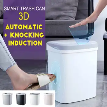 4 Gal 15L Large Capacity Touchless Infrared Motion Sensor Automatic Induction Smart Trash Can Household Kitchen Garbage Bin
4 Gal 15L Large Capacity Touchless Infrared Motion Sensor Automatic Induction Smart Trash Can Household Kitchen Garbage Bin