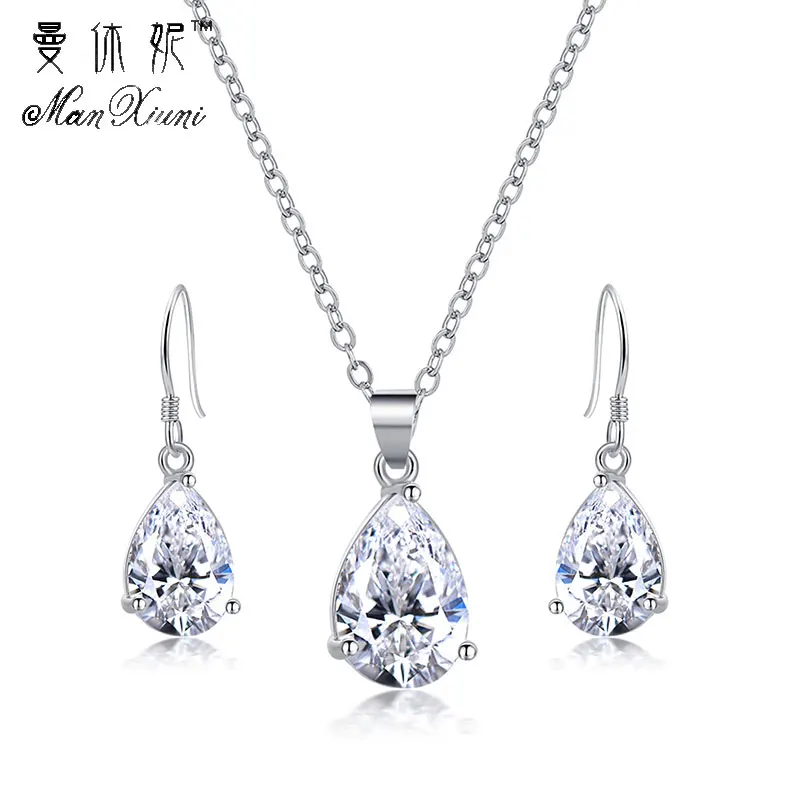 2018 Silver Color Jewelry Set Fashion Cubic Zircon Pendant Statement Necklace Dangle Earrings for Women CZ Wedding Jewelry Set
2018 Silver Color Jewelry Set Fashion Cubic Zircon Pendant Statement Necklace Dangle Earrings for Women CZ Wedding Jewelry Set