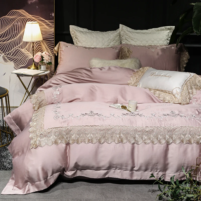 Luxury Blue sky silk Bedding set Golden Embroidered Super King Queen size Bed sheet set Duvet cover Bedding sets
Luxury Blue sky silk Bedding set Golden Embroidered Super King Queen size Bed sheet set Duvet cover Bedding sets