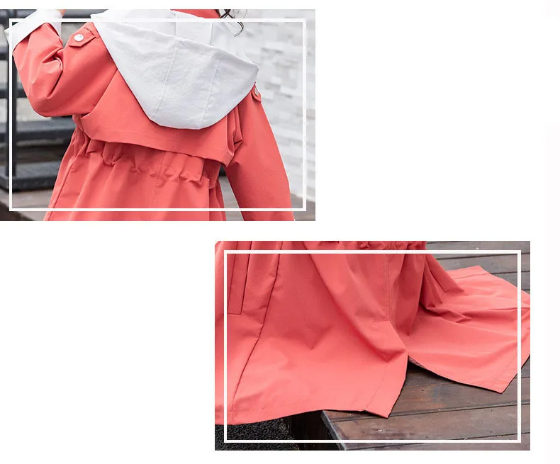Girls Hooded Patchwork Long Jackets For Kids Pink Orange Cotton 2019 Autumn Trench Coat Clothing Children Outerwear Tops Clothes (7).jpg