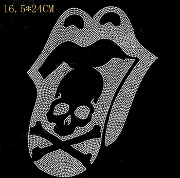 Free Shipping Shiny skull hot fix rhinestone Heat transfer design rhinestone motif Embellishment for garment 
Free Shipping Shiny skull hot fix rhinestone Heat transfer design rhinestone motif Embellishment for garment